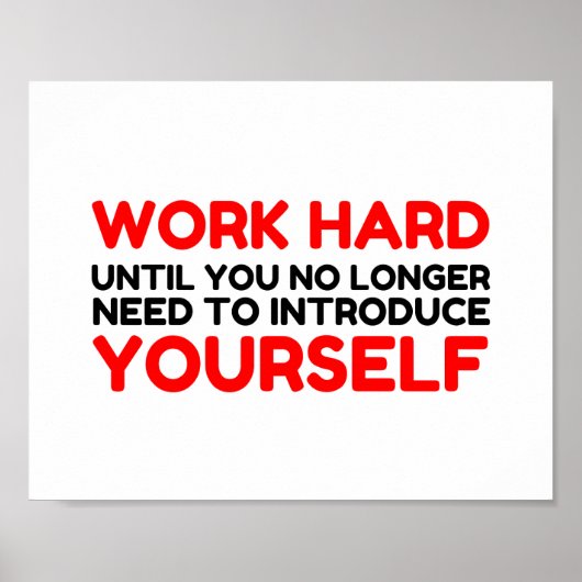 DE HARDE VAN HET WERK LEIDT U ZELF IN POSTER (Voorkant)