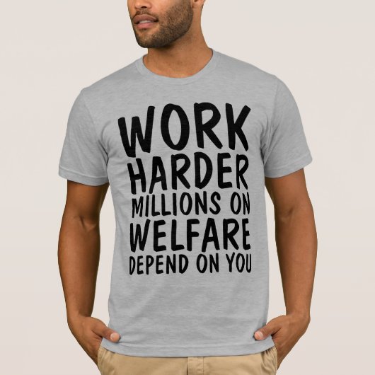 DE HARDERMILJOEN VAN HET WERK OP WELZIJN AFHANKELI T-SHIRT (Voorkant)