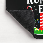 De hardloper Elf Kerstmis Grappige hardlopers Kers Muismat (Hoek)