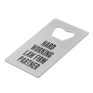 De hardwerkende Partner van de Onderneming van de Creditkaart Flessenopener