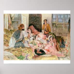 De harem, c.1850 poster