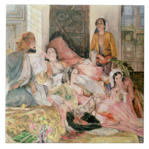 De harem, c.1850 tegeltje