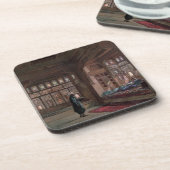 De Harem van sjeik Sadat, Caïro, 1870 Onderzetter (Linkerzijde)