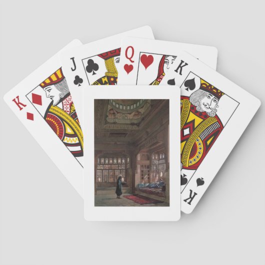 De Harem van sjeik Sadat, Caïro, 1870 Pokerkaarten (Achterkant)