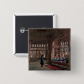 De Harem van sjeik Sadat, Caïro, 1870 Vierkante Button 5,1 Cm (Voorkant /achterkant)