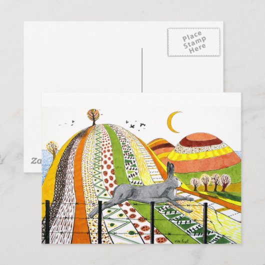 De haren briefkaart (Voorkant / Achterkant)