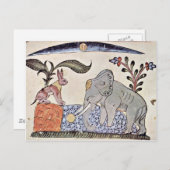 De haren en de olifantenkoning voor de Mir Briefkaart (Voorkant / Achterkant)