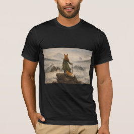 De harige Zwervers boven een zee van nevel T-shirt