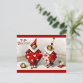 De Harlekijnen van Valentijn Feestdagenkaart (Staand voorkant)