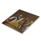 De Harlowe familie, van Samuel Richardson's 'Clar' Tegeltje (Zijkant)