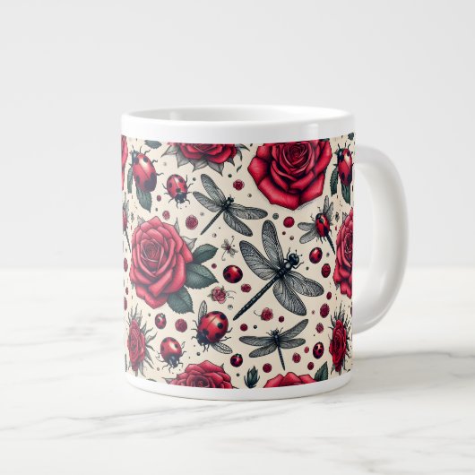 De harmonie van natuur" grote koffiekop (Voorkant rechts)