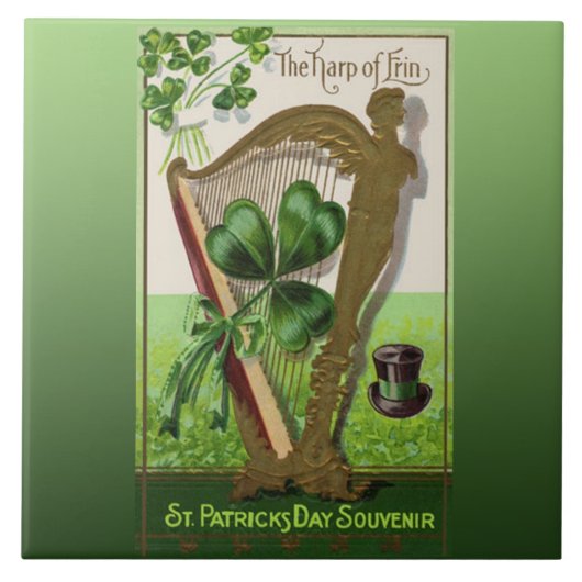 De Harp van Erin Tegeltje (Voorkant)