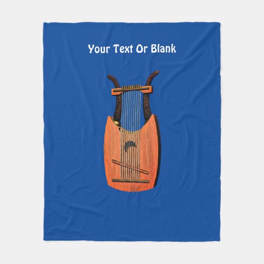 De Harp van Koning David Fleece Deken (Voorkant)