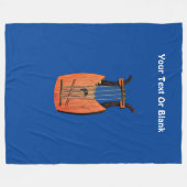 De Harp van Koning David Fleece Deken (Voorkant (Horizontaal))