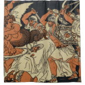 De Harpijen-mythologiescène Douchegordijn (Voorkant)