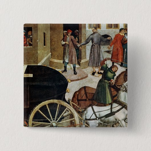 De hars vierkante button 5,1 cm (Voorkant)