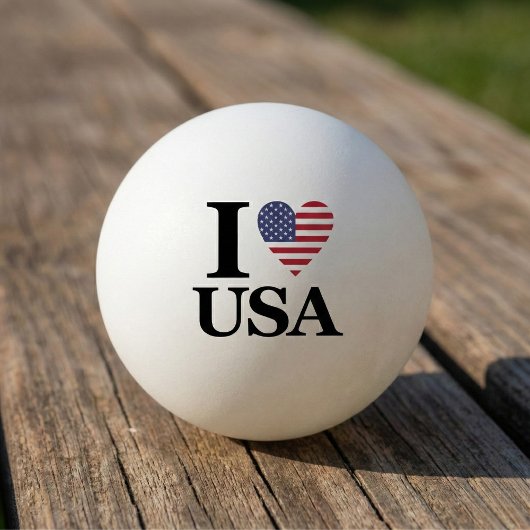 De "Hart van Amerika" Ping Pong Bal Pingpongbal