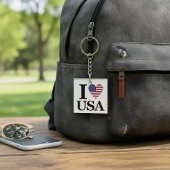 De "Hart van Amerika" Sleutelhanger