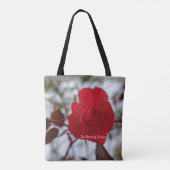 De Hart van Winter Geurige Potkaars Tote Bag (Achterkant)