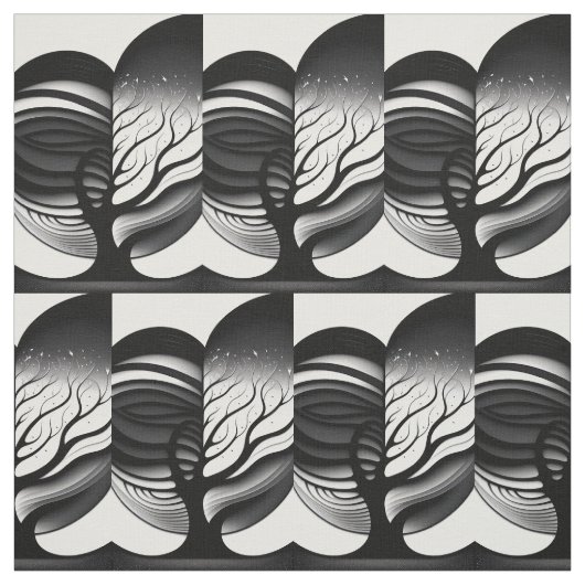 De hartboom-liefde stof (Swatch)