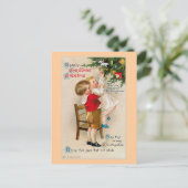 De "hartelijke Groeten van Kerstmis " Feestdagenkaart (Staand voorkant)