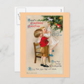 De "hartelijke Groeten van Kerstmis " Feestdagenkaart (Voorkant / Achterkant)