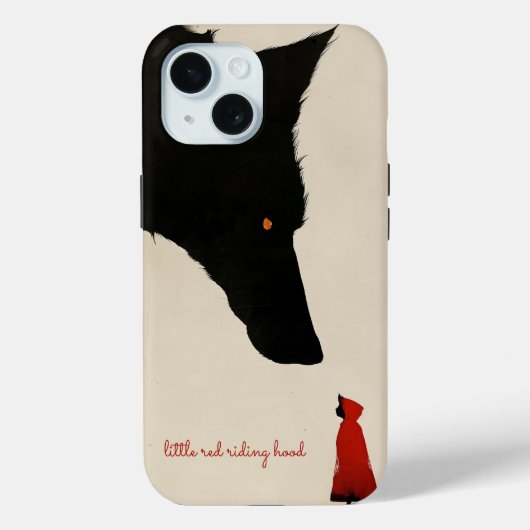 de harteloze wolf en de kleine rode mantel Case-Mate iPhone case (Achterkant)