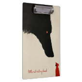 de harteloze wolf en de kleine rode mantel klembord (Rechts)