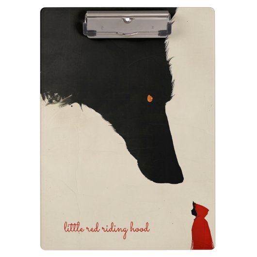 de harteloze wolf en de kleine rode mantel klembord (Voorkant)