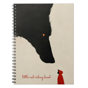de harteloze wolf en de kleine rode mantel notitieboek