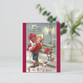 De Harten en Jong Valentijn van O van partijen Feestdagenkaart (Staand voorkant)