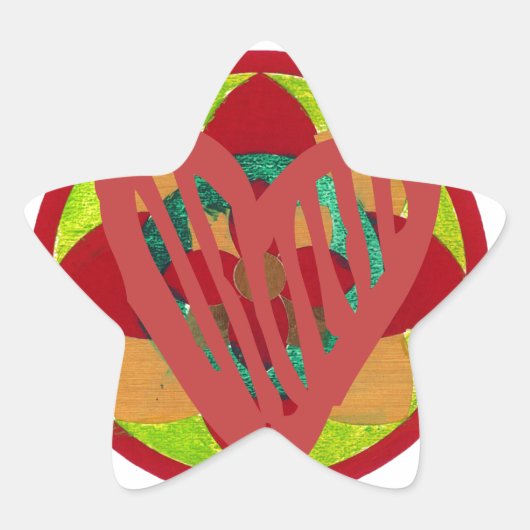 De harten gaan naar huis voor valentijn. ster sticker (Voorkant)