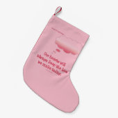 De harten houden de liefde. kleine kerstsok (Voorkant (Hangend))