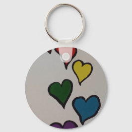 De harten sleutelhanger