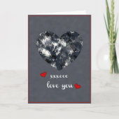 De Harten van Camo Valentijn van de marine - Feestdagen Kaart (Voorkant)