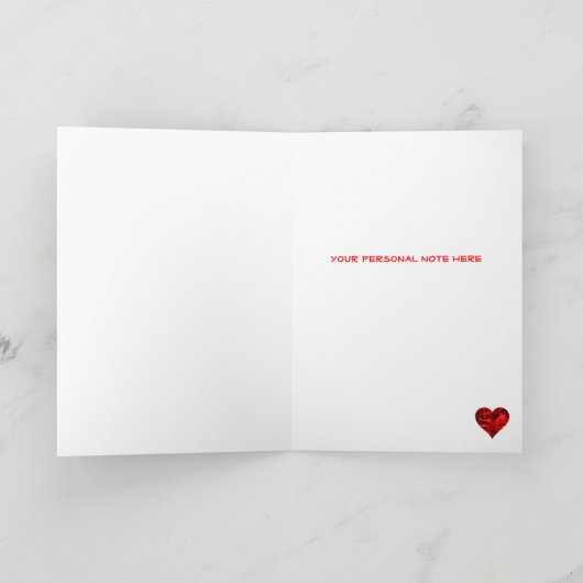 De Harten van Camo Valentijn van de marine - Feestdagen Kaart (Binnen)