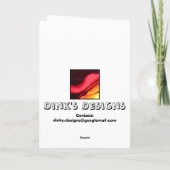 De Harten van de liefde Feestdagen Kaart (Achterkant)