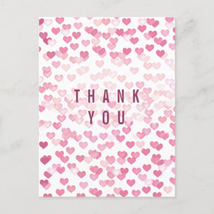 De Harten van de Liefde van Ombre danken u Feestdagenkaart