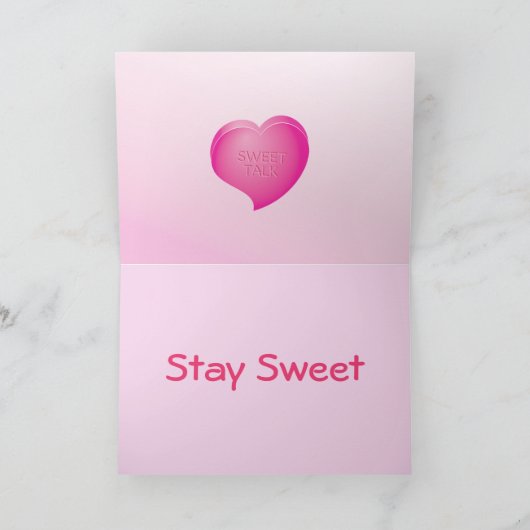 De Harten van de vleierij Feestdagen Kaart (Binnen)