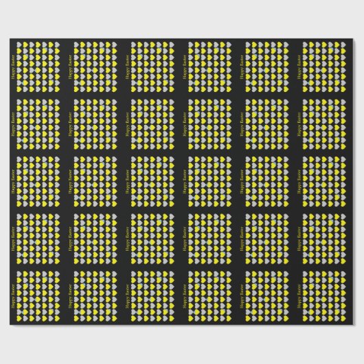 De Harten van het Paasei Cadeaupapier (Vlak)