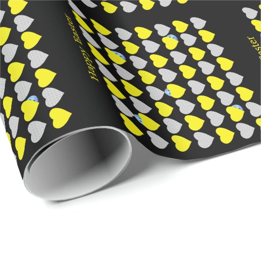 De Harten van het Paasei Cadeaupapier (Rol Hoek)