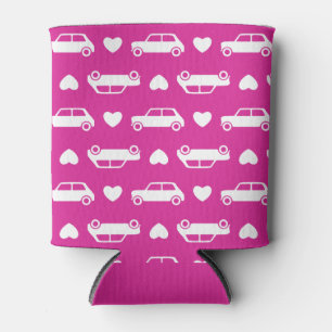 De Harten van Mini Cooper - Heldere Roze Koelbox Blikjeskoeler