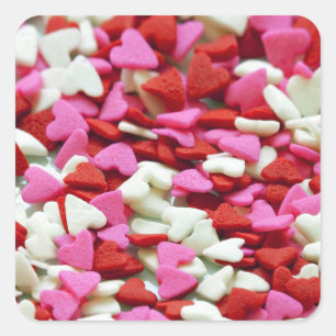 De Harten van Valentijn Vierkante Sticker