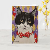 De hartenkoning vouwt kaart (Gele Bloem)