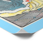 De hartenkoningin maakte wat taarten, kinderrijmpj poster (Hoek)