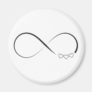 De hartensymbool van de oneindigheid magneet