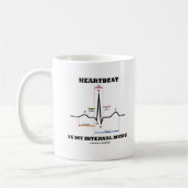 De hartslag is mijn interne muziek (ECG/EKG) Koffiemok (Links)