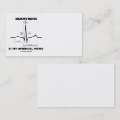 De hartslag is mijn interne muziek (ECG/EKG Rhythm Visitekaartje (Voorkant / Achterkant)