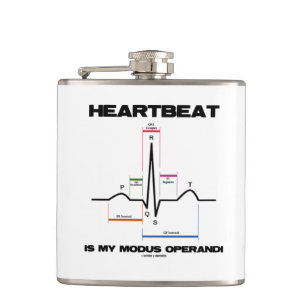 De hartslag is mijn Modus Operandi Sinus Rhythm Heupfles