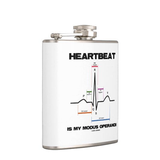 De hartslag is mijn Modus Operandi Sinus Rhythm Heupfles (Rechts)